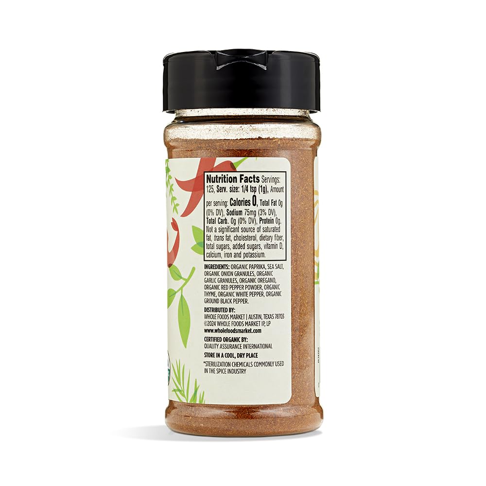 Organic Seafood Spice Rub 4.4 Oz 365 By Whole Foods Market