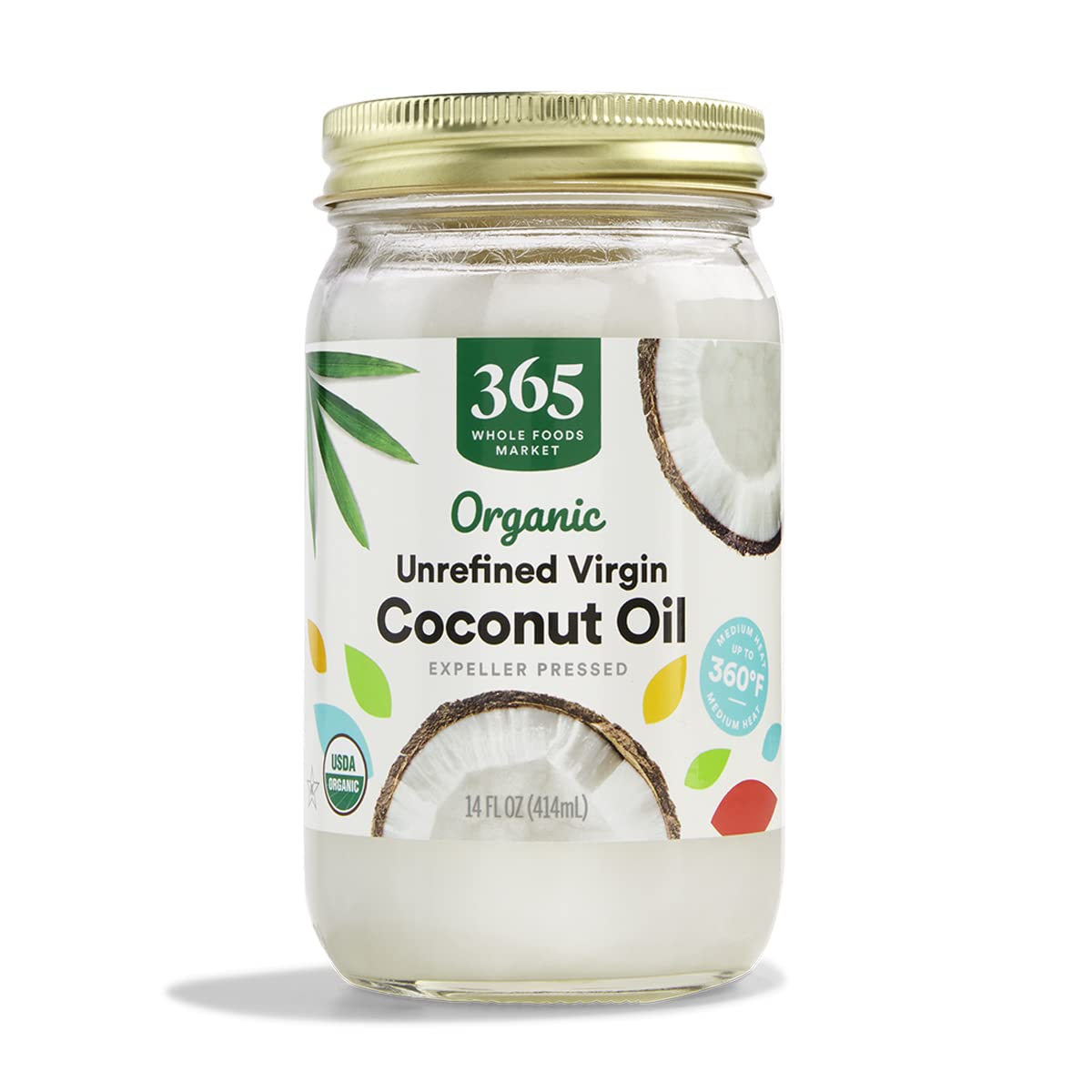 Organic Unrefined Virgin Coconut Oil 14 Fl Oz 365 By Whole Foods Market