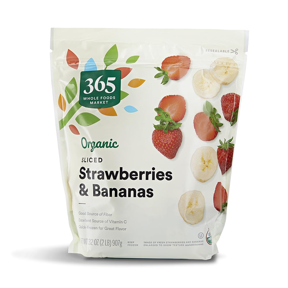 Organic Sliced Strawberries And Bananas 32 Oz 365 By Whole Foods Market