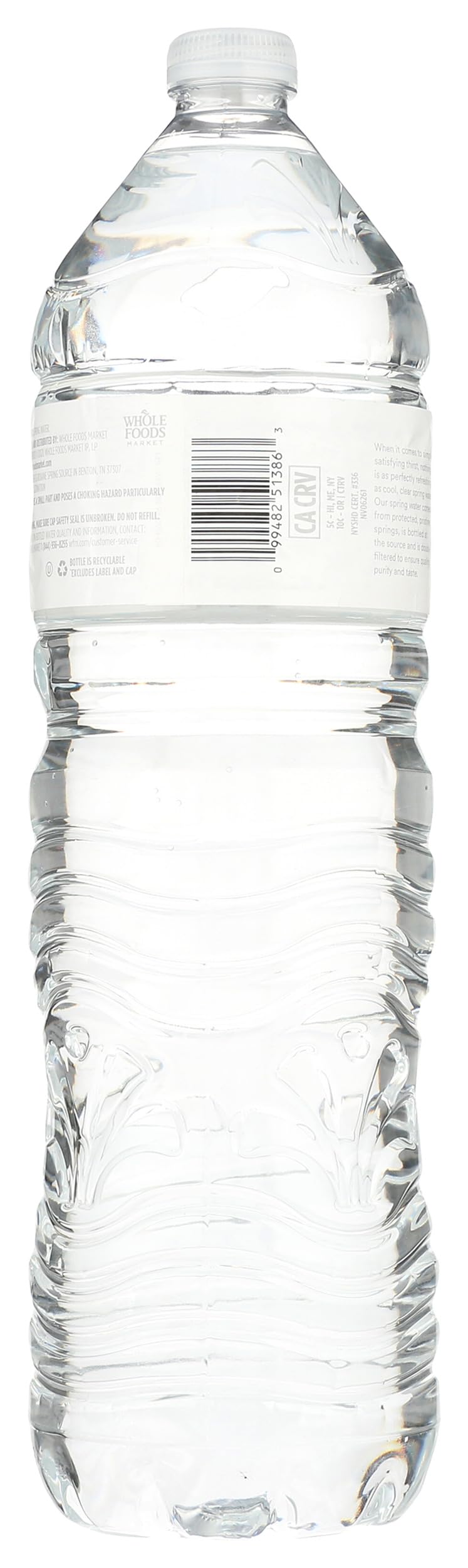 Spring Water Flat Cap 50.7 Fl Oz 365 By Whole Foods Market