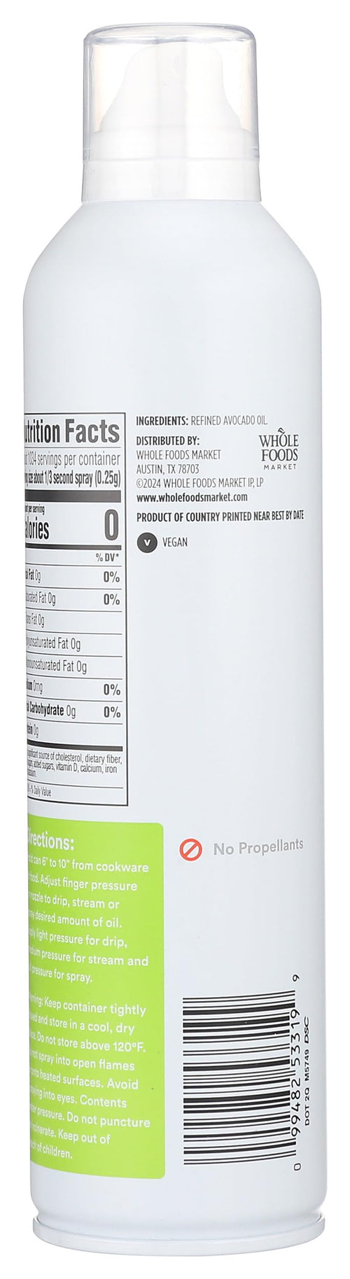 Avocado Oil Spray Value 10 Fl Oz 365 By Whole Foods Market