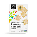 Rosemary Sea Salt Almond Flour Crackers 5 Oz 365 By Whole Foods Market