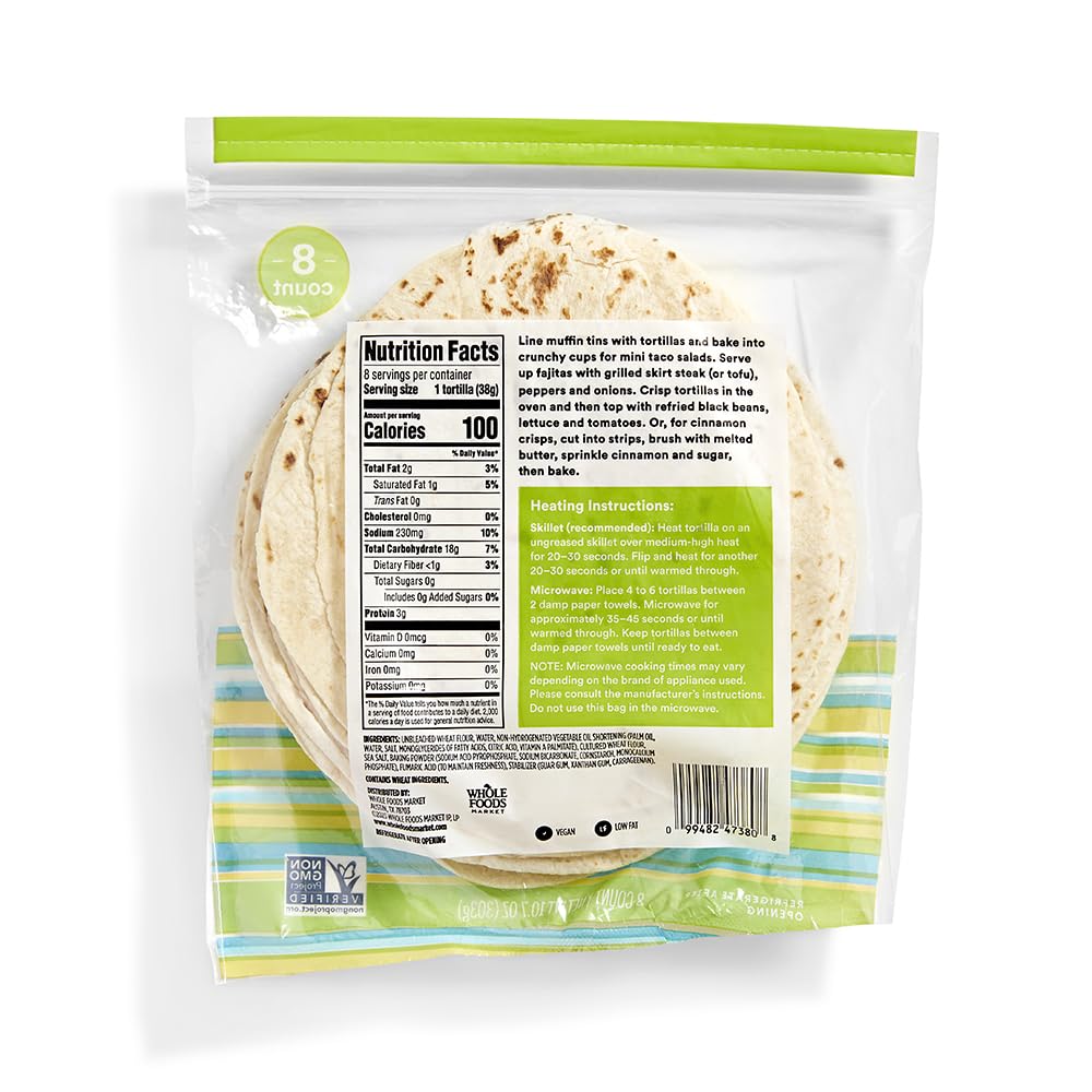Flour Tortillas 10.7 Oz 365 By Whole Foods Market