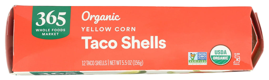 Organic Yellow Taco Shells 5.5 Oz 365 By Whole Foods Market