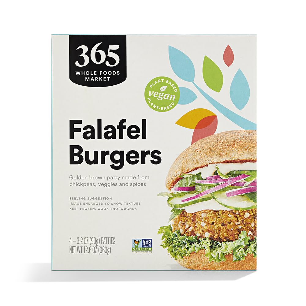 Frozen Falafel Burgers 12.6 Oz 365 By Whole Foods Market