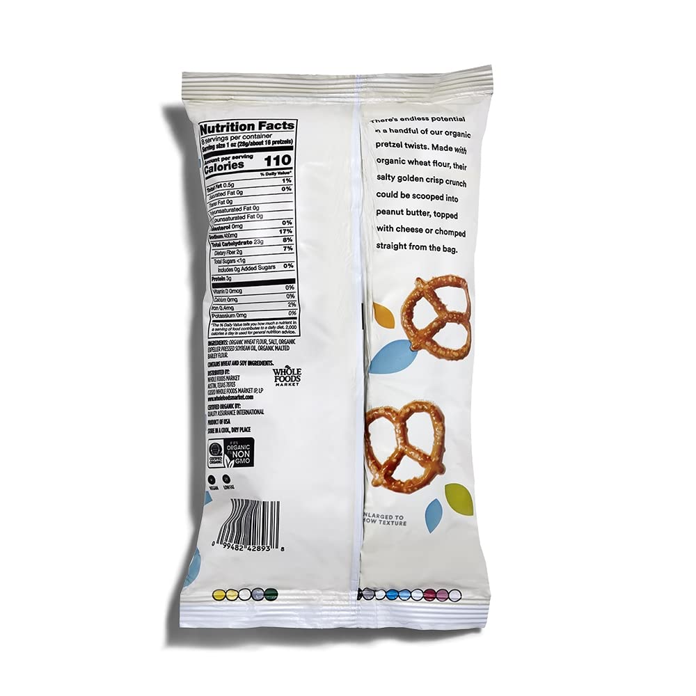 Organic Mini Pretzel Twists 8 Oz 365 By Whole Foods Market