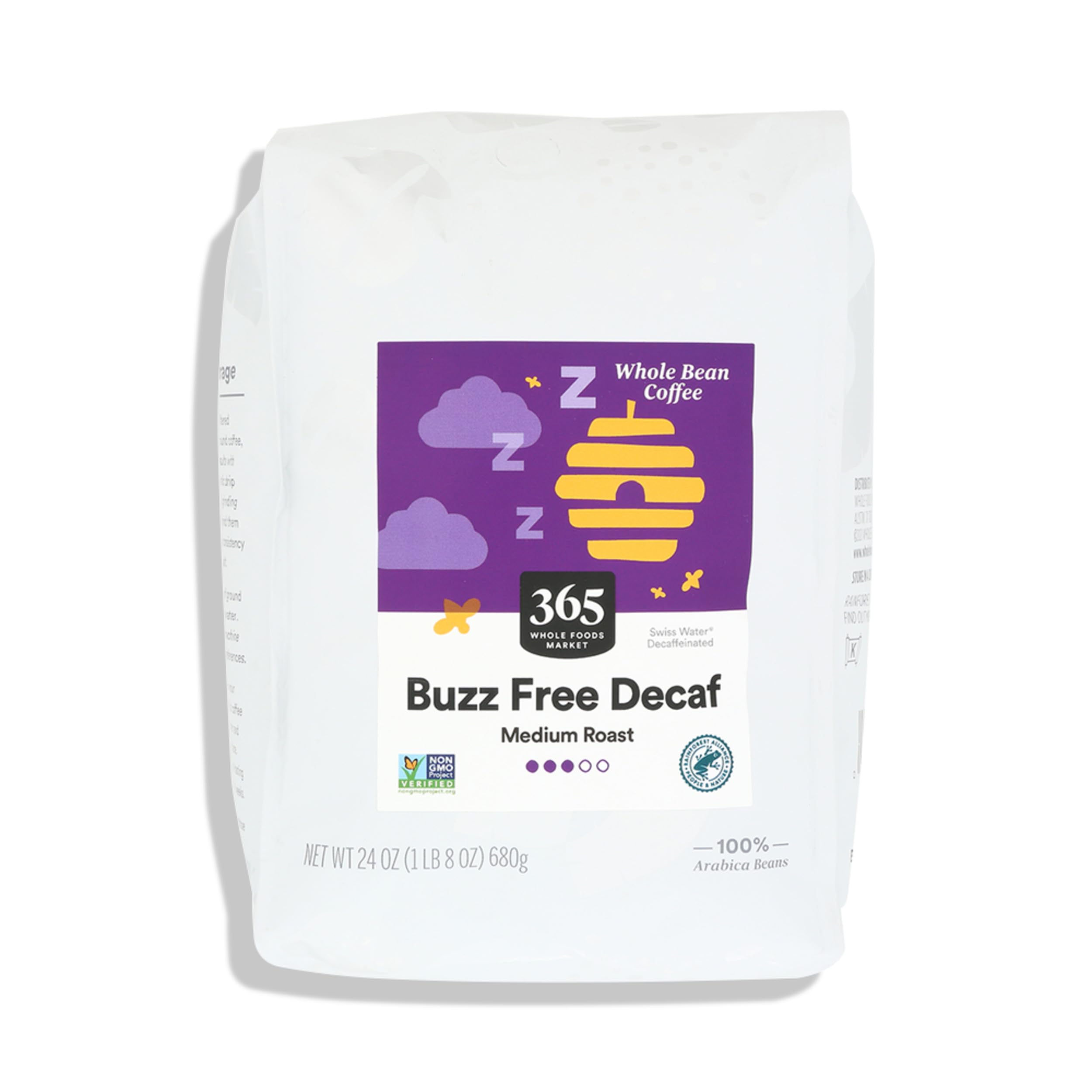 Decaf Buzz Free Ground Coffee 10 Oz 365 By Whole Foods Market