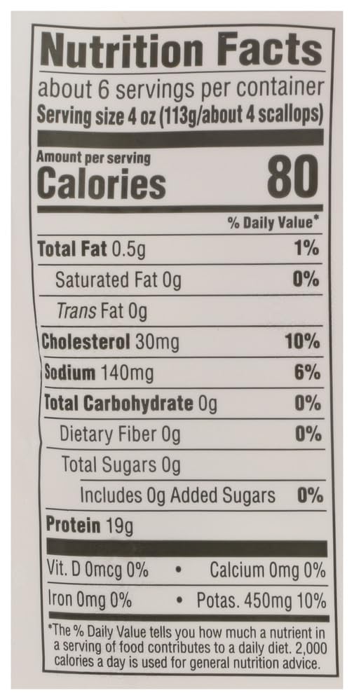 Wild Caught Sea Scallops 20/30 24 Oz 365 By Whole Foods Market