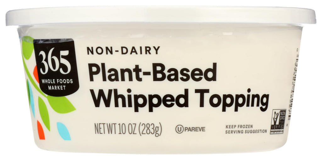 Whipped Topping Plant Based Non-Dairy 10 Oz 365 By Whole Foods Market