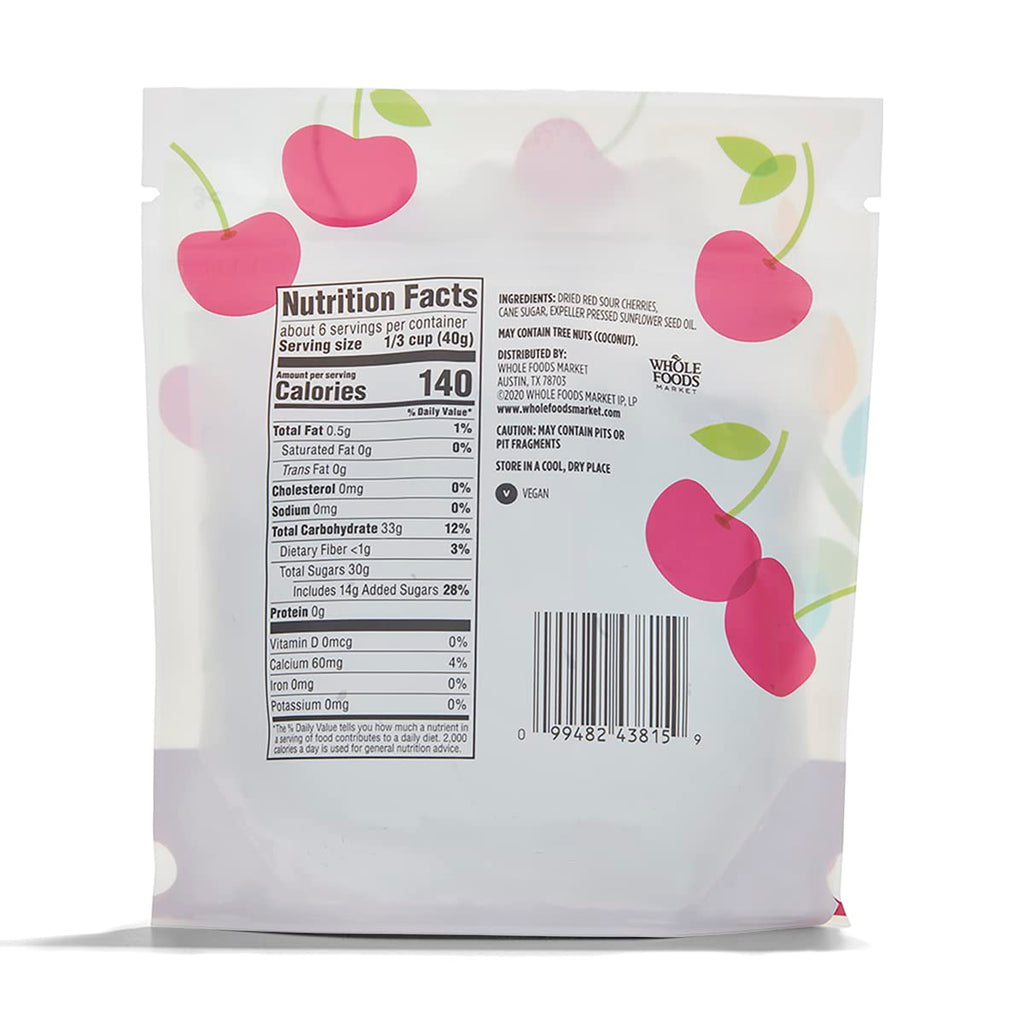Sour Cherries 8 Oz 365 By Whole Foods Market
