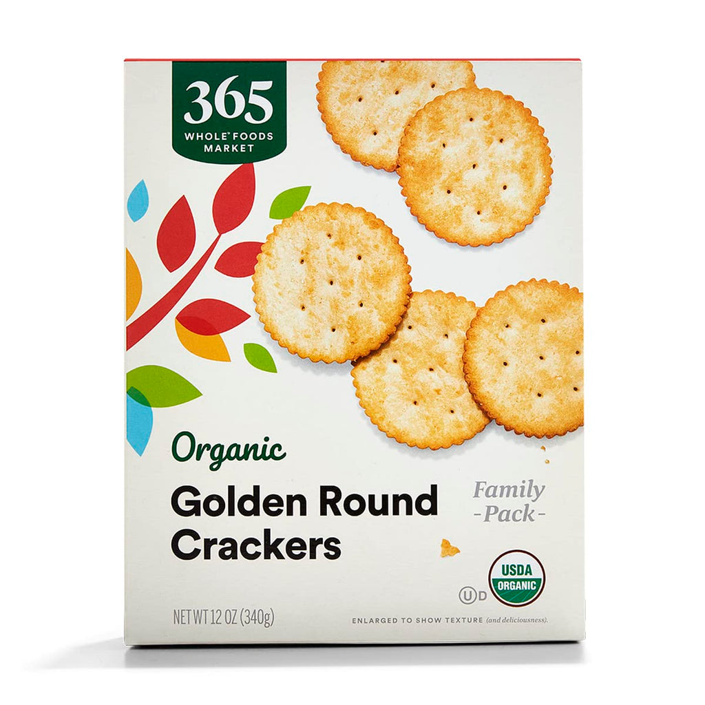 Organic Golden Round Crackers 12 Oz 1 Count 365 By Whole Foods Market