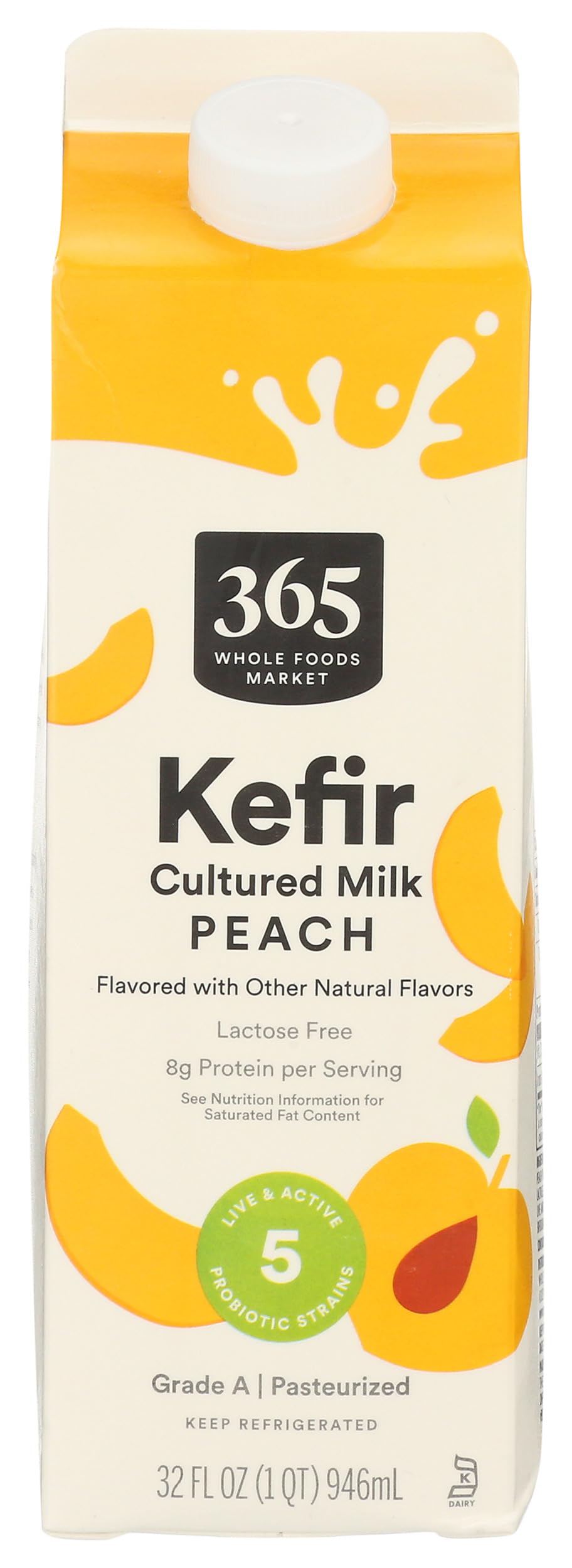Peach Kefir 32 Fl Oz 365 By Whole Foods Market