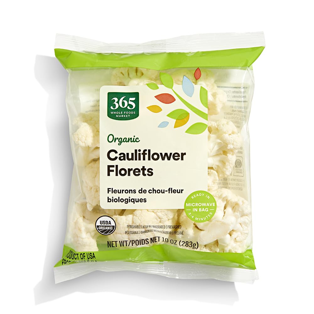 Organic Cauliflower Florets 10 Oz 365 By Whole Foods Market