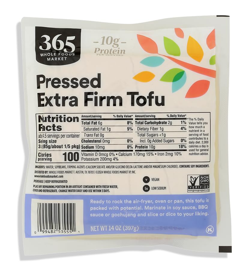 Extra Firm Tofu 14 Oz 365 By Whole Foods Market