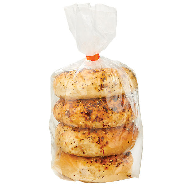 Wegmans Gluten Free Everything Bagels 4 Pack 16 oz