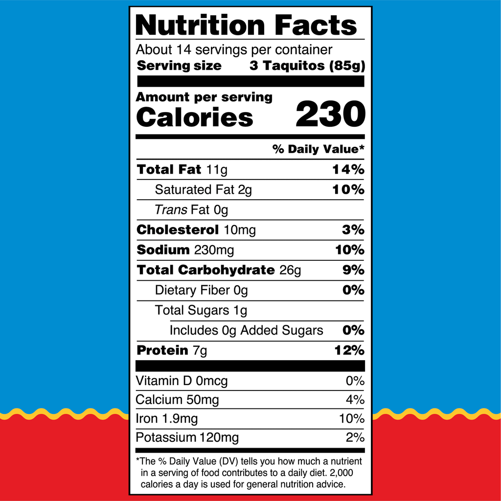 El Monterey Chicken & Cheese Flour Taquitos 44 Count Frozen 44 Oz