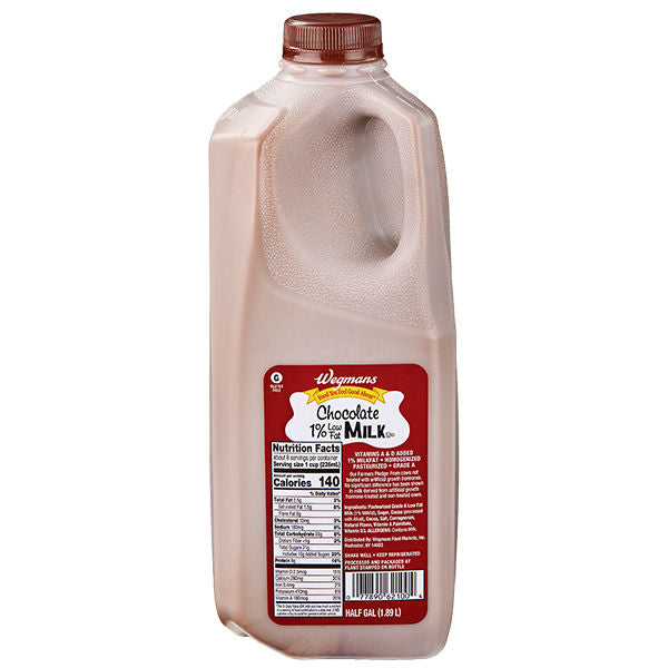 Wegmans Chocolate 1% Low Fat Milk 64 fl oz