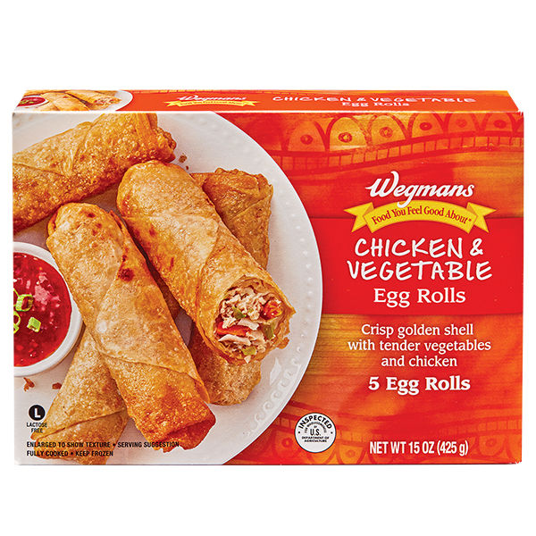 Wegmans Chicken & Vegetable Egg Rolls 5 Count 15 Oz