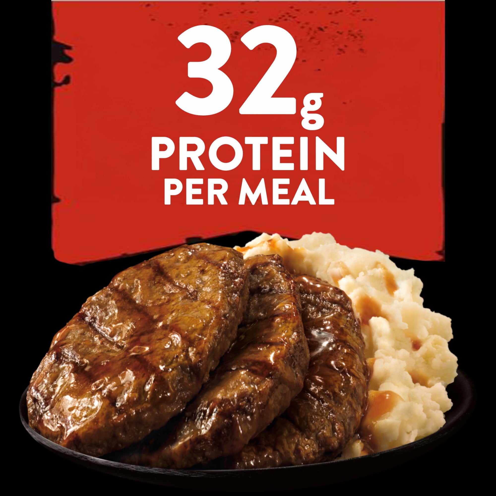 Banquet Mega Meals Salisbury Steak Frozen Meal 16.95 Oz