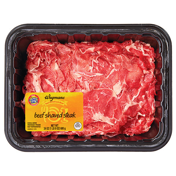 Wegmans Beef Shaved Steak Family Pack 1.5 lbs