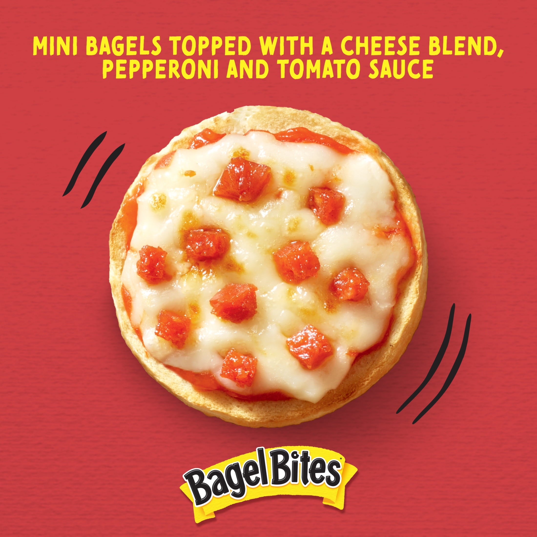 Bagel Bites Cheese And Pepperoni Mini Pizza Bagel Frozen Snacks 40 Count 2.62 Lb