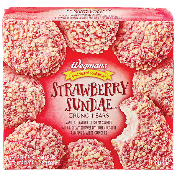 Wegmans Strawberry Sundae Crunch Ice Cream Bar 19.2 fl. oz.