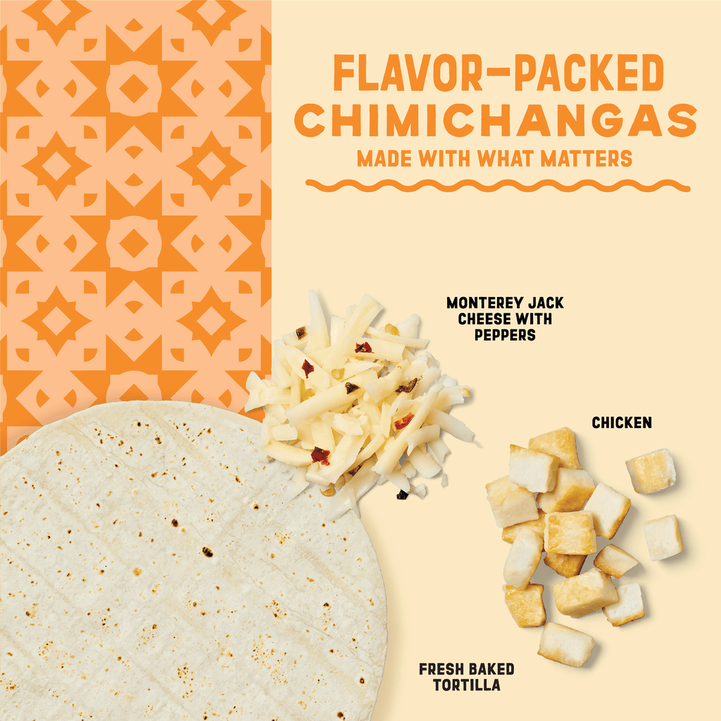 El Monterey Signature Chicken and Cheese Chimichangas Frozen 54 Oz