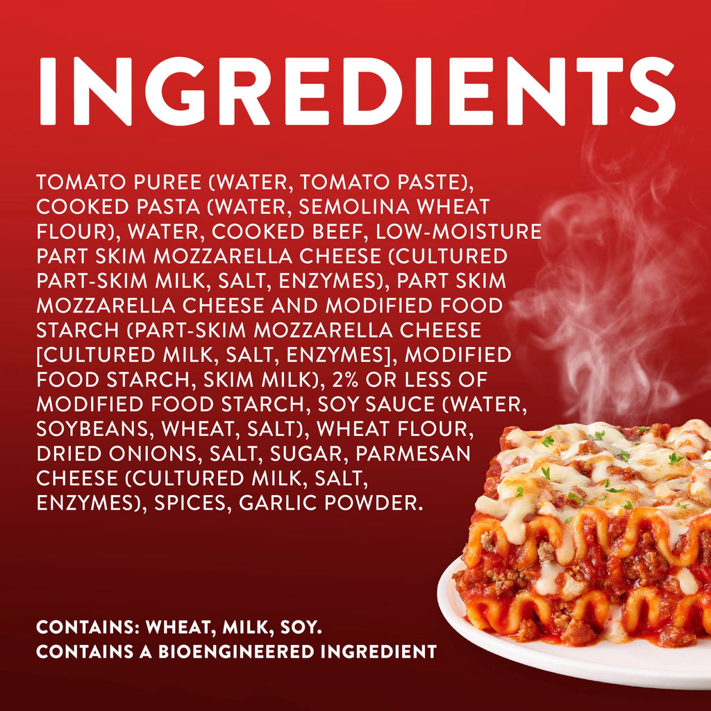 Stouffer's Lasagna With Meat & Sauce Frozen Single Serve 10.5 Oz