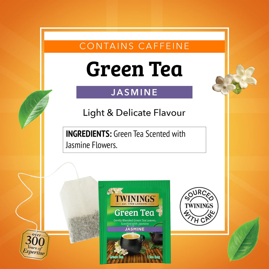 Twinings Green Tea with Jasmine Tea Bags 20 Count