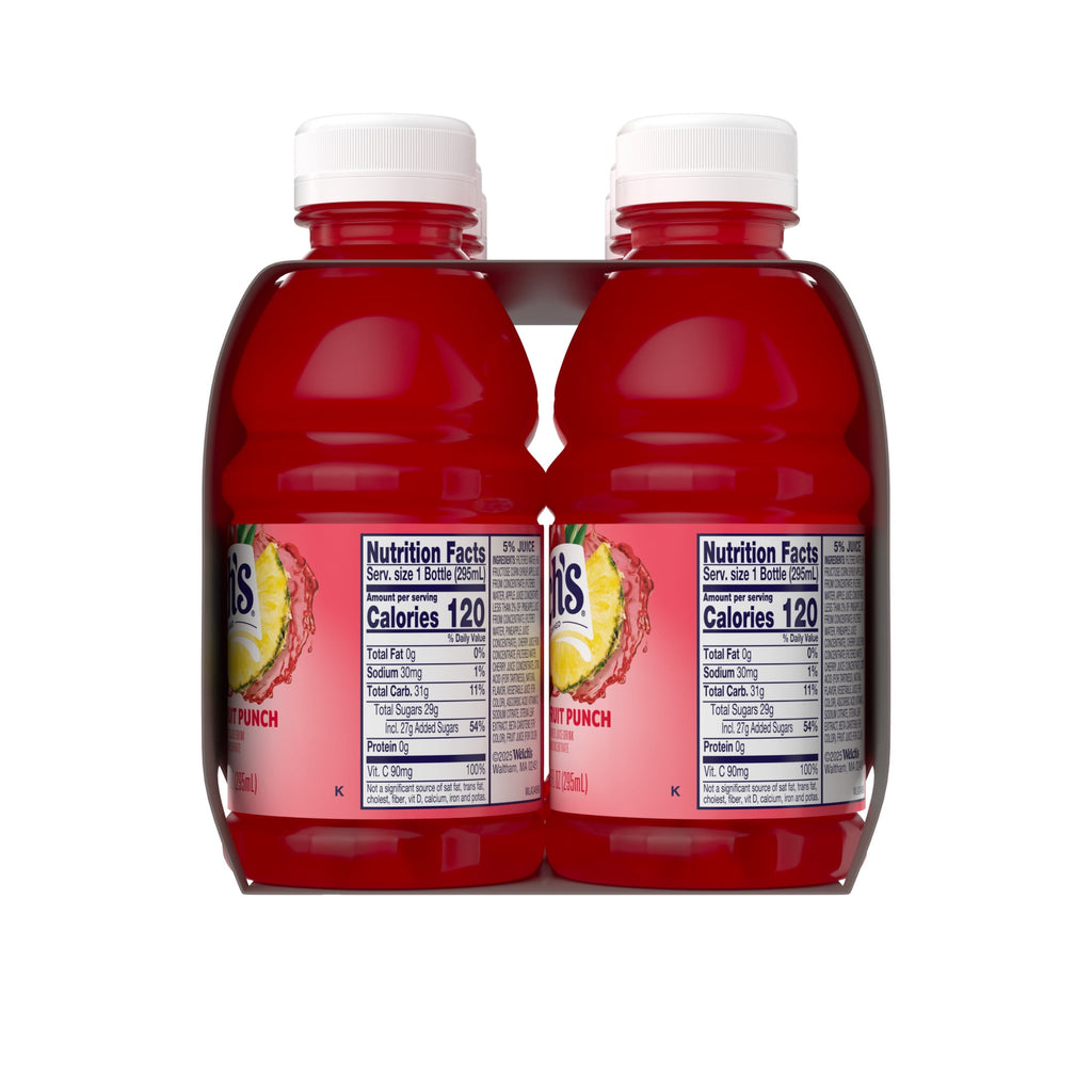 Welch's Fruit Punch Juice Drink 10 fl oz 6 Pack