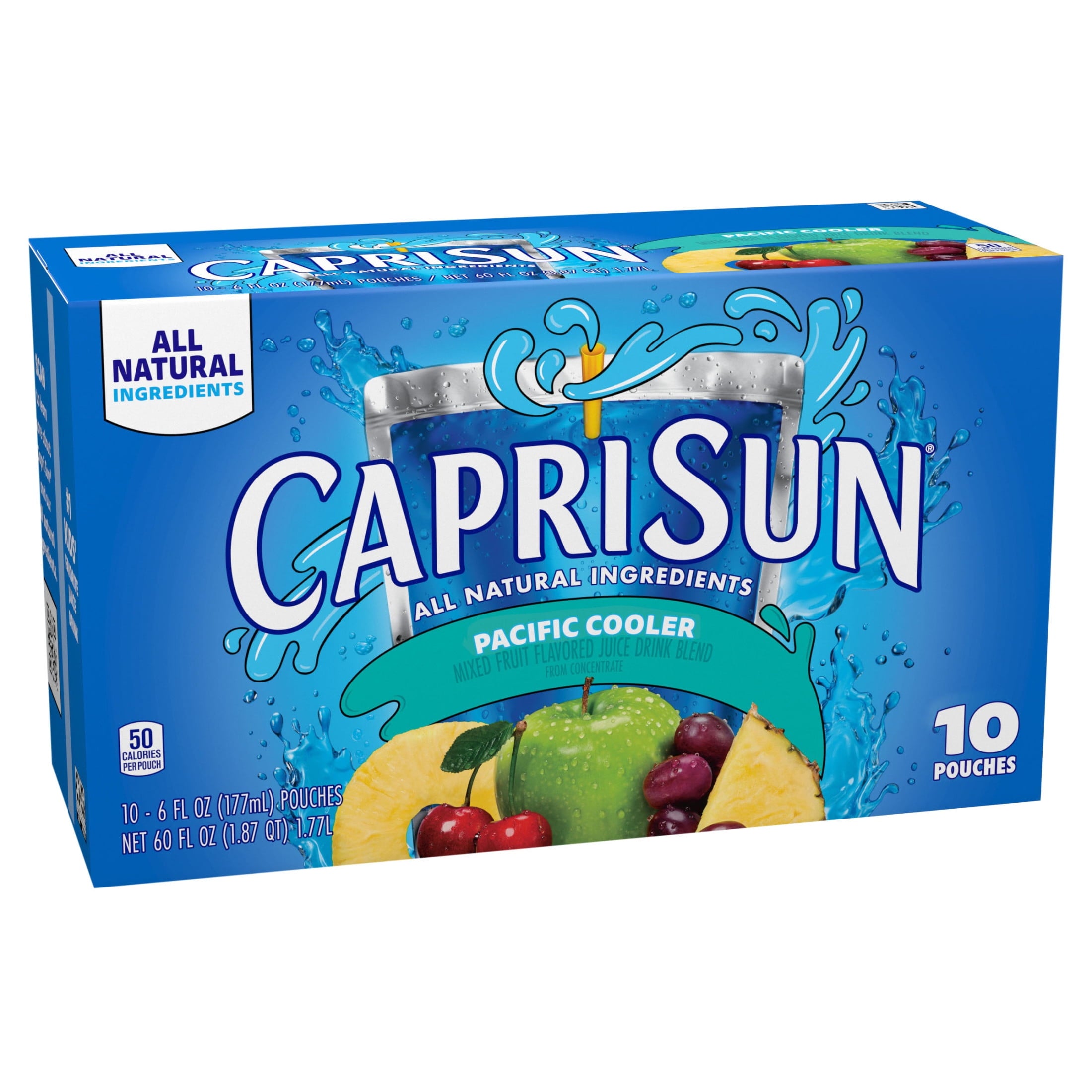 Capri Sun Pacific Cooler Juice Drink Blend 10 Pouches 6 fl oz
