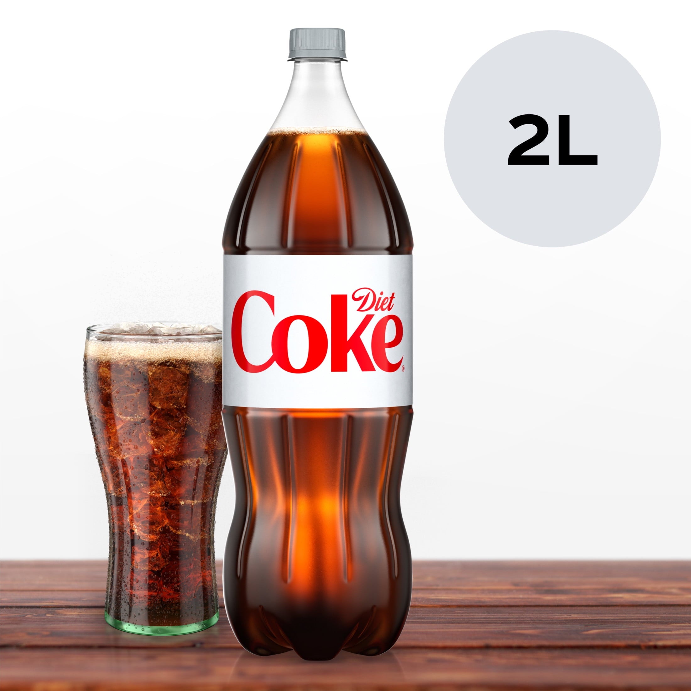 Diet Coke Soda Pop Bottle 2 Liters Coca-Cola