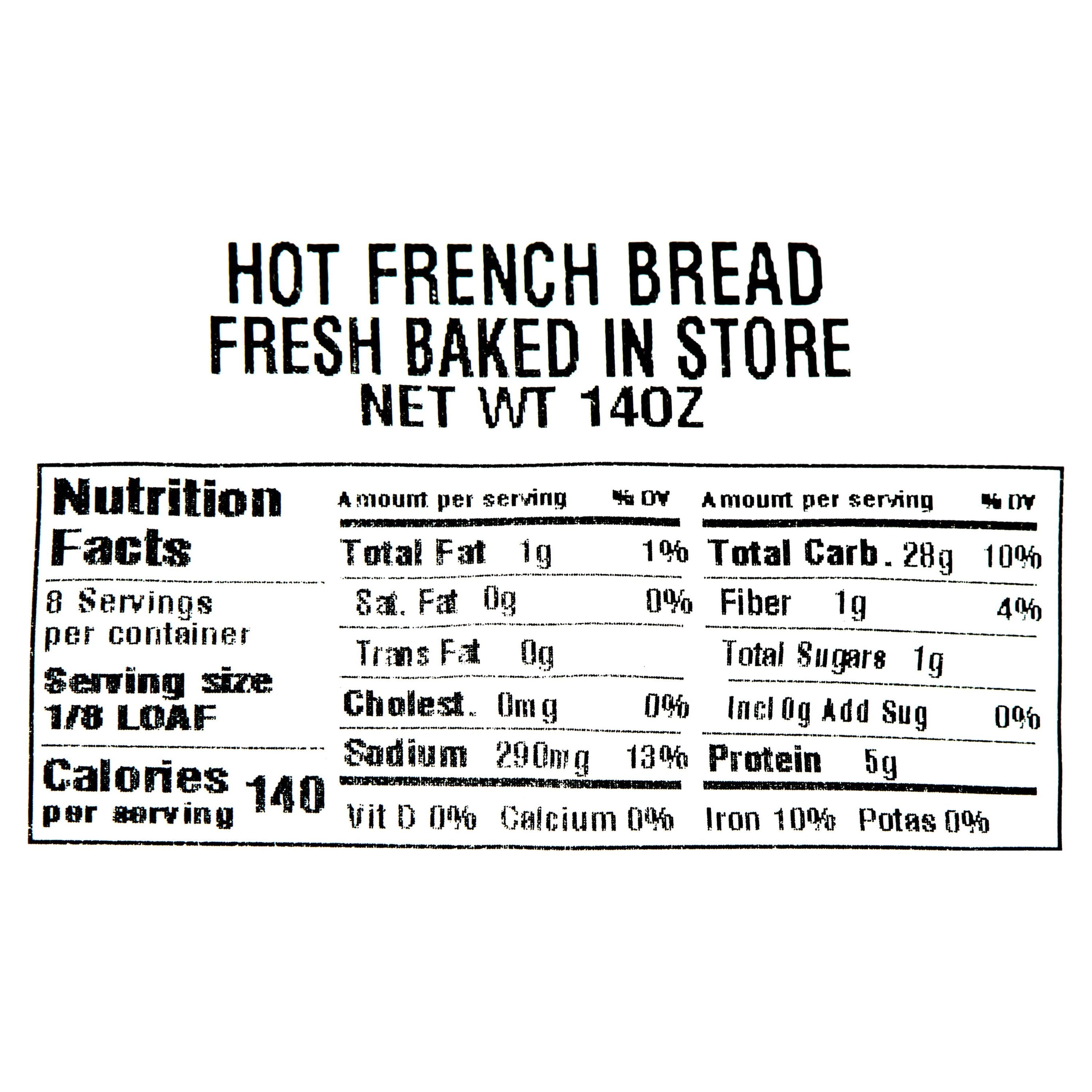 Hot French Bread 14 Oz 1 Count