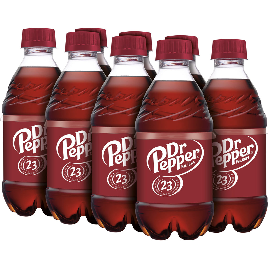 Dr Pepper Soda Pop Bottles 12 Fl Oz 8 Pack