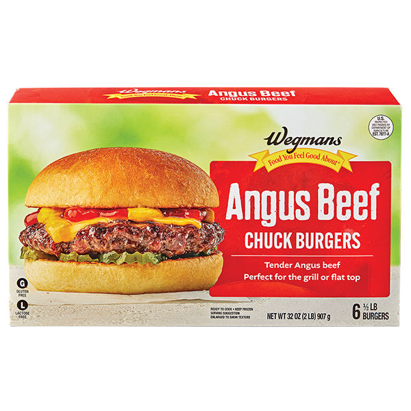 Wegmans Angus Beef Chuck Burgers 32 Oz