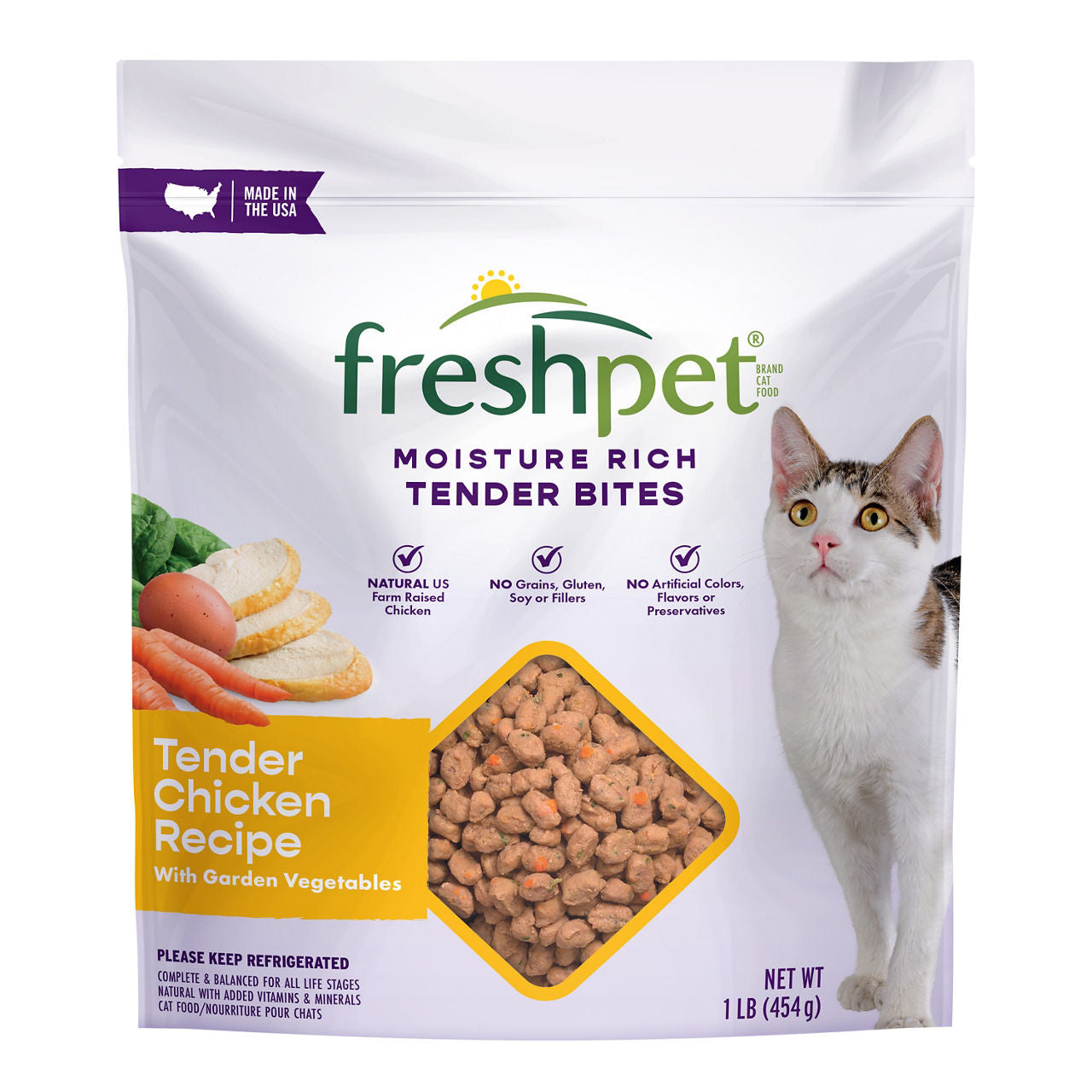 Freshpet Healthy & Natural Fresh Chicken Recipe Cat Food 16 oz