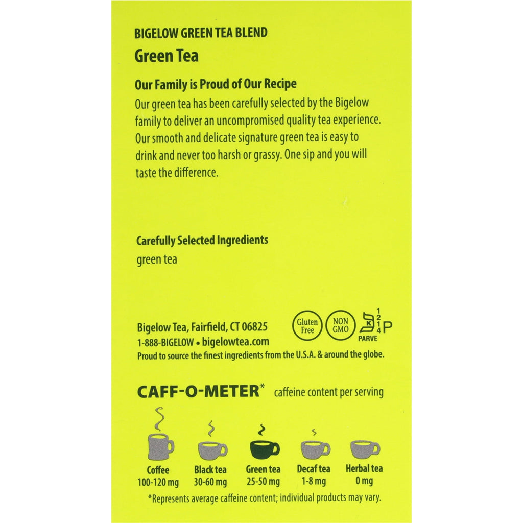 Bigelow Classic Naturally Caffeinated Green Tea Bags 40 Count
