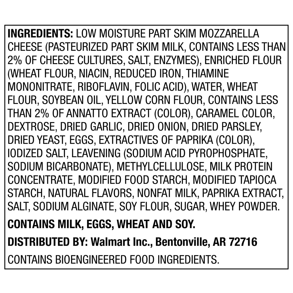 Great Value Mozzarella Cheese Sticks 17.4 Oz Frozen Appetizer