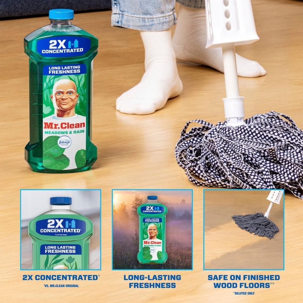 Mr. Clean 2X Concentrated Multi-Surface Cleaner Meadows & Rain Scent 64 fl oz