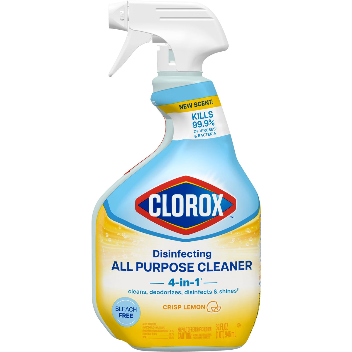 Clorox Disinfecting Bleach-Free All Purpose Cleaner Crisp Lemon 32 fl oz