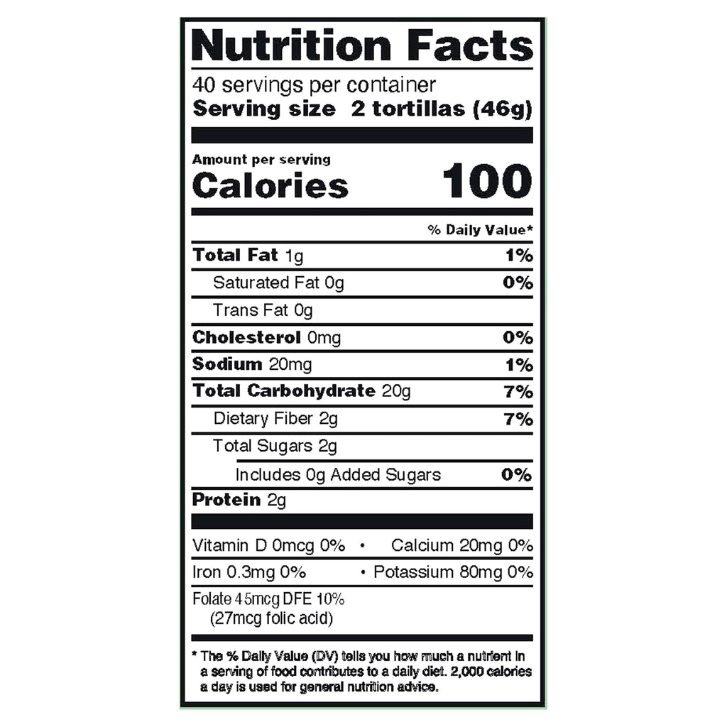 White Corn Tortillas 66.67 Oz 80 Count Great Value