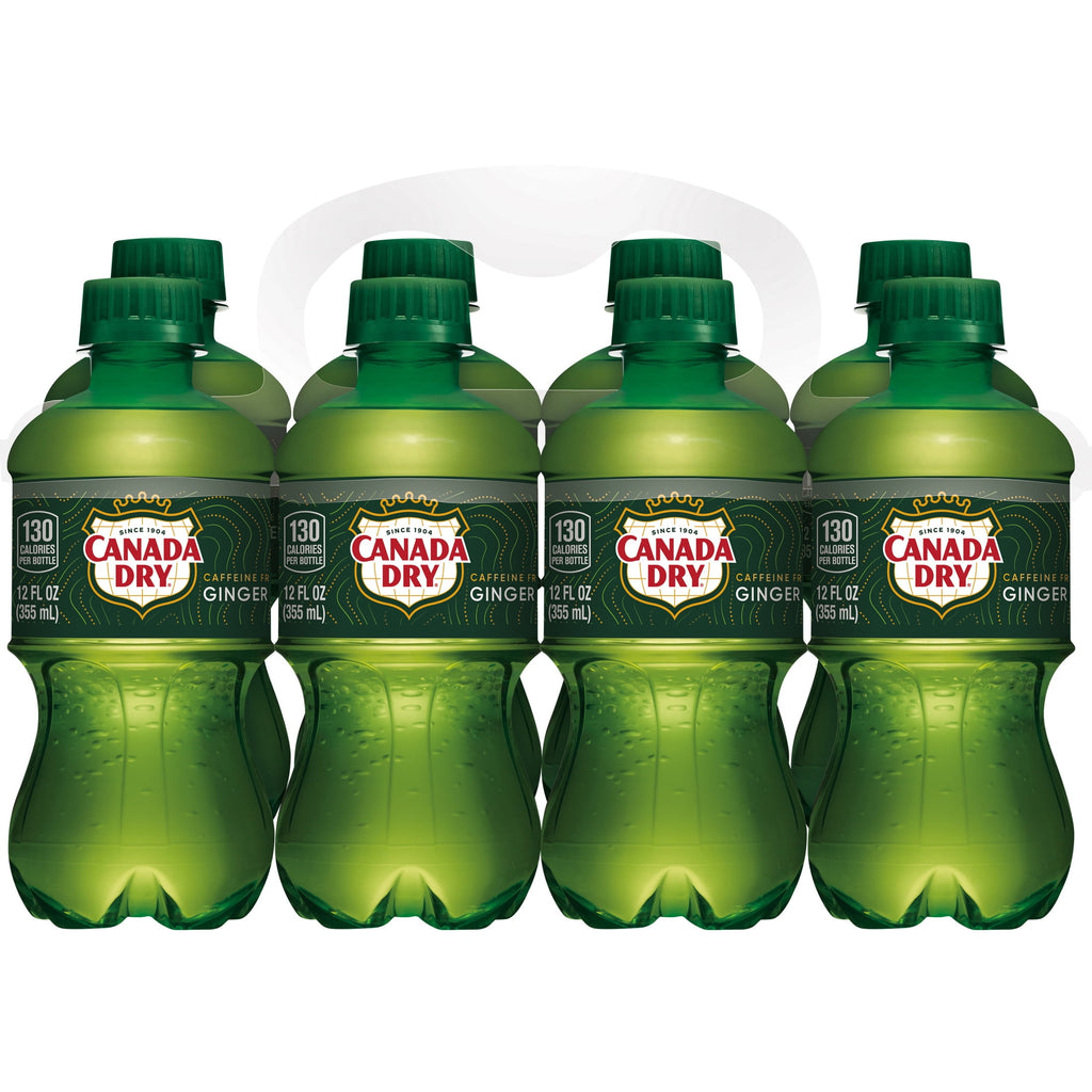 Canada Dry Caffeine Free Ginger Ale Soda Pop Bottles 12 Fl Oz 8 Pack