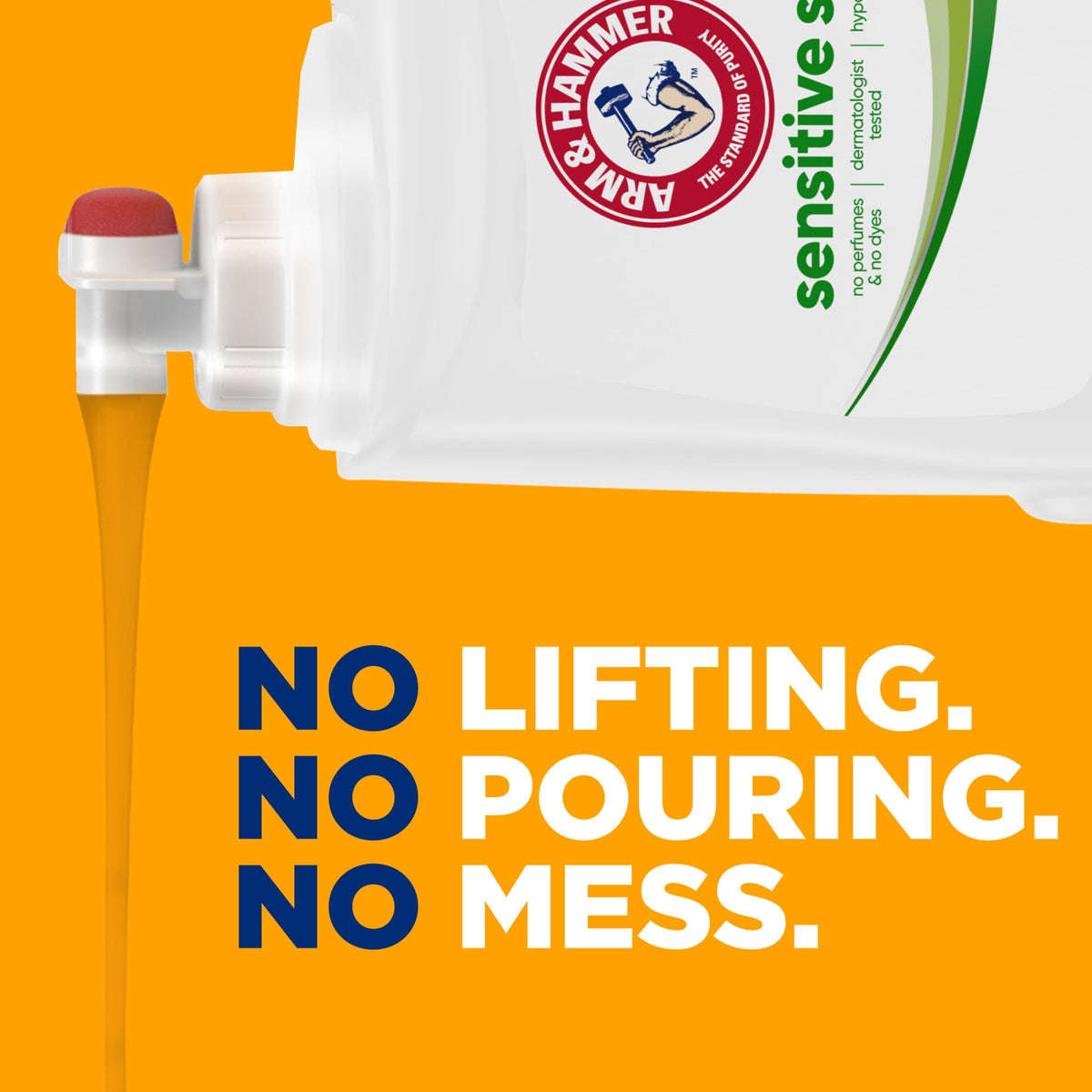 ARM & HAMMER Sensitive Skin Free & Clear Liquid Laundry Detergent 170 fl oz 170 Loads