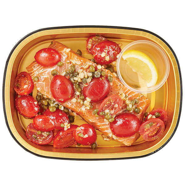 Wegmans Gold Pan Salmon with Tomatoes & Capers Ready to Cook 6 Oz