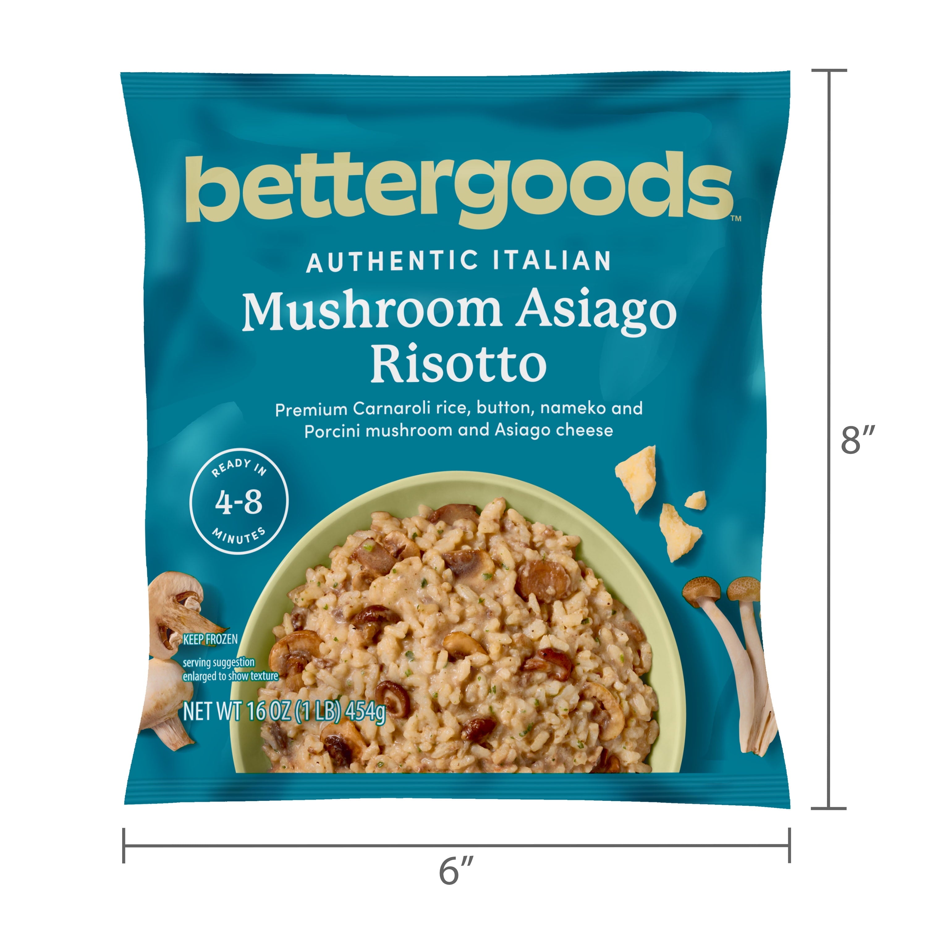 Bettergoods Mushroom Asiago Risotto Frozen 16 Oz