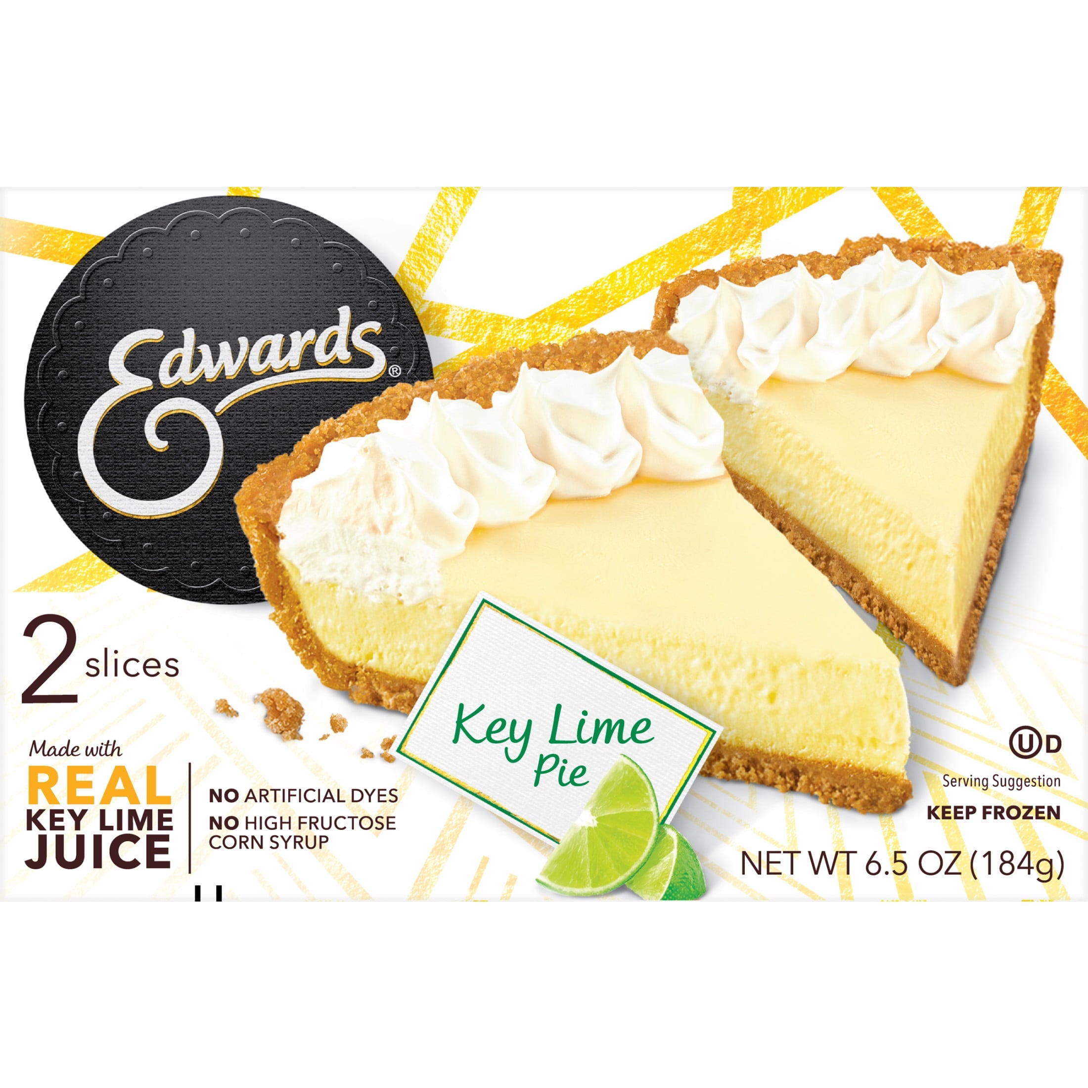 Key Lime Pie Slices 6.5 Oz 2 Pack Edwards