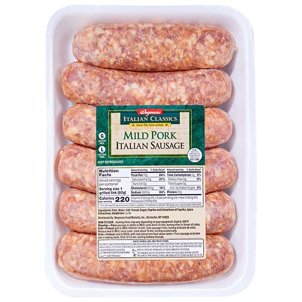Wegmans Maple Flavored Breakfast Sausage Patties
