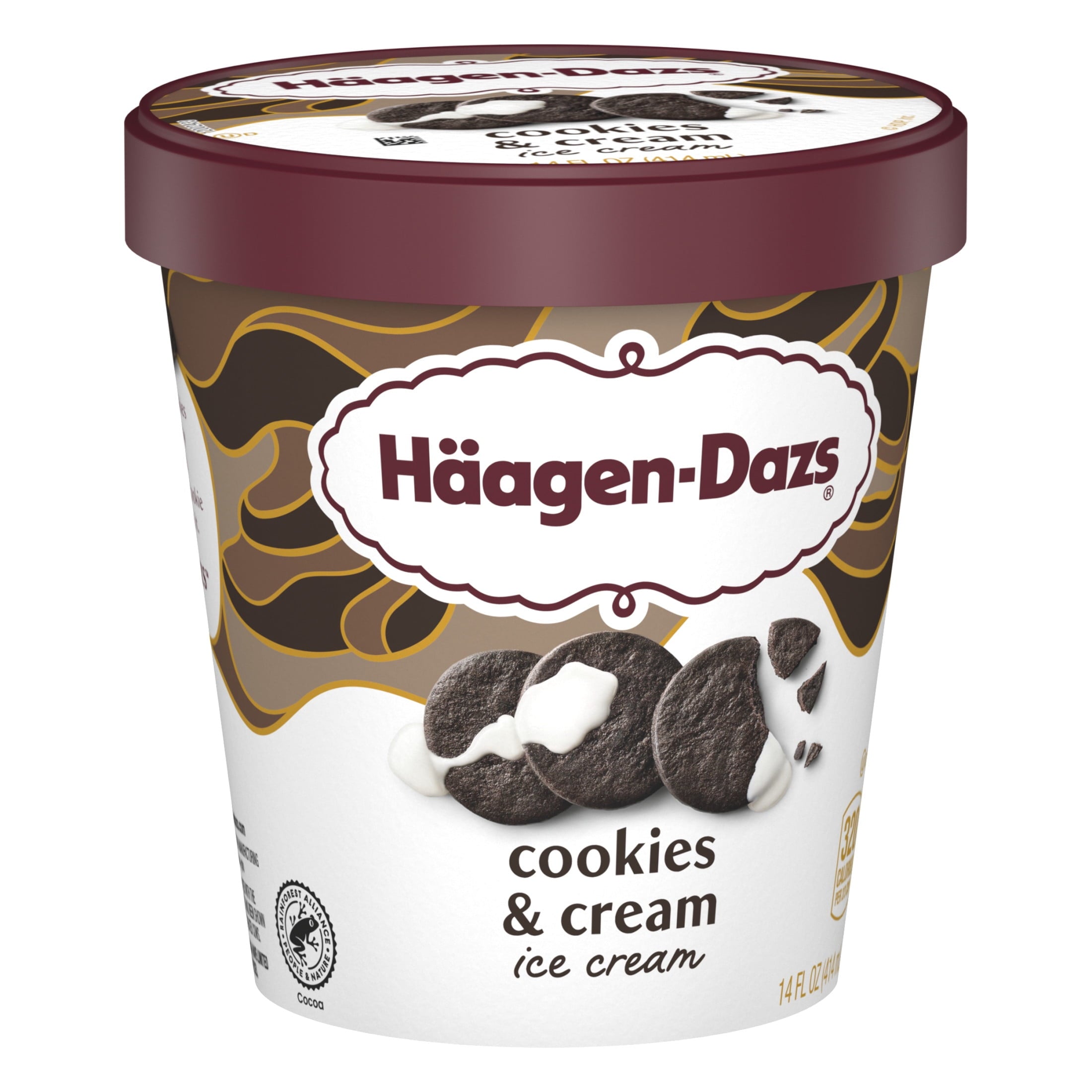 Häagen-Dazs Cookies & Cream Ice Cream 14 Oz Tub