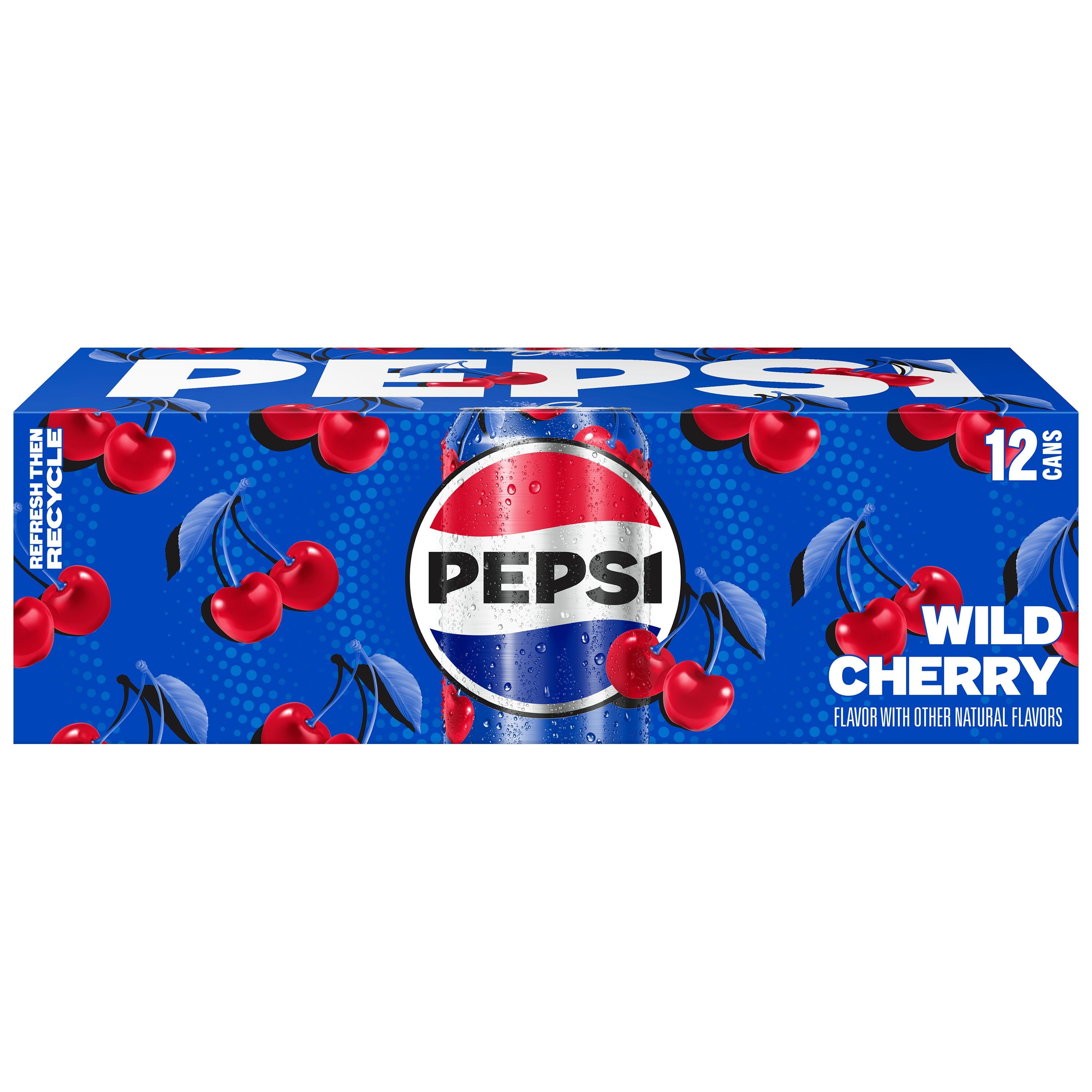 Pepsi Wild Cherry Cola Soda Pop Cans 12 Fl Oz 12 Pack