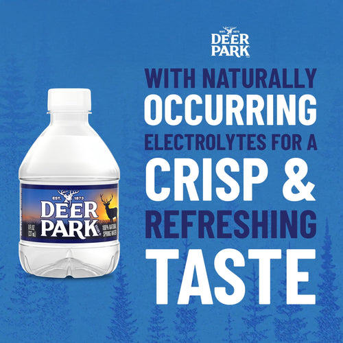 Deer Park Spring Water 8 fl oz Plastic Bottles 48 Pack